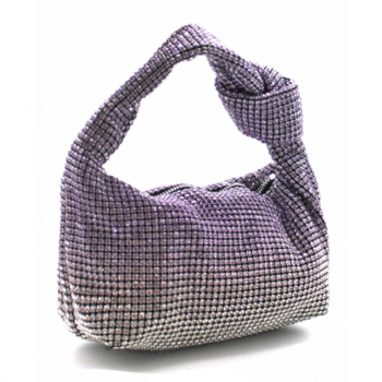 Mini Tote Mila Kristalle violett verlaufend mit Knoten